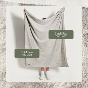 UnHide Lil Marsh' Small Blanket with knob and loop in Greige NWT